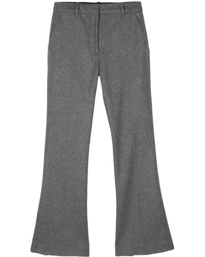 Calvin Klein Flannel Tailored Trousers - Grey