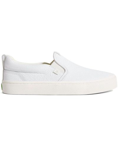 CARIUMA Leather Slip-on Sneakers - White