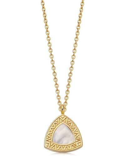 Astley Clarke Trillion Locket Halskette mit Perlen - Mettallic