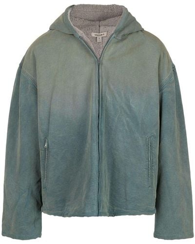 Yeezy Shearling-lined Canvas Jacket - Green