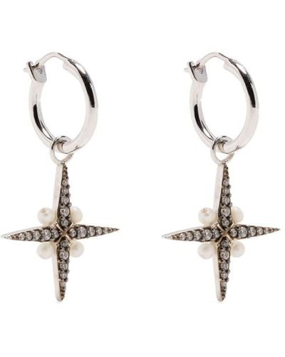Missoma X Harris Reed North Star Earrings - White