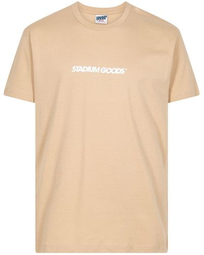Stadium Goods T-Shirt mit Logo - Natur