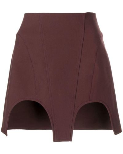 Dion Lee Double Arch Mini Skirt - Red