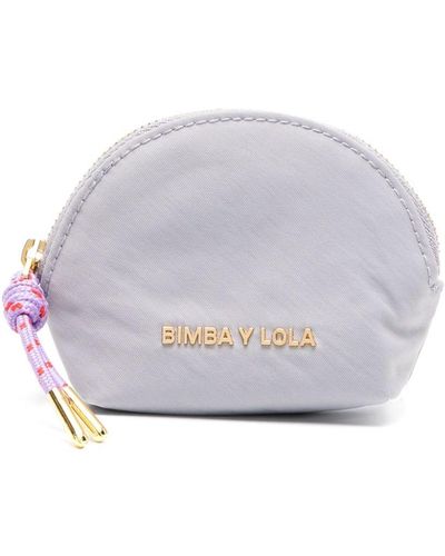 Bimba Y Lola Portafoglio con scritta logo - Bianco