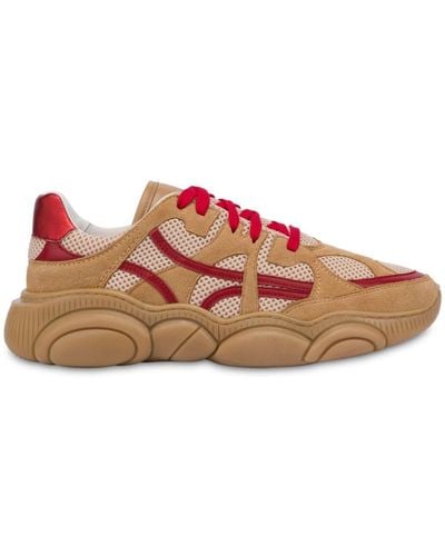 Moschino Sneakers mit Teddy-Sohle - Rot