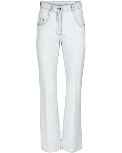 Nina Ricci Ausgeblichene Straight-Leg-Jeans - Blau