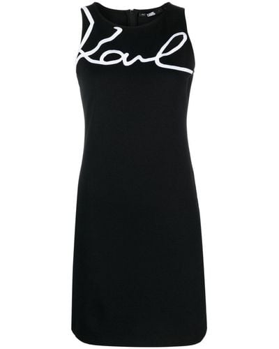 Karl Lagerfeld ノースリーブドレス - ブラック