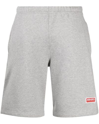 KENZO Shorts mit Logo-Print - Grau