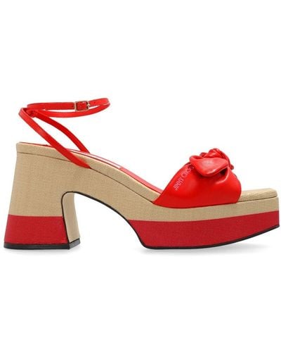Jimmy Choo Ricia 95mm Sandals - Red