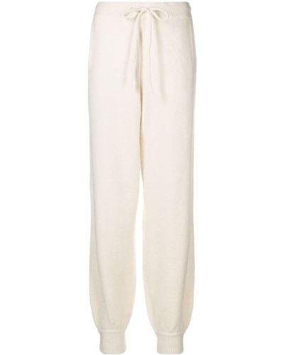 Remain Tapered-leg Knitted Trousers - White