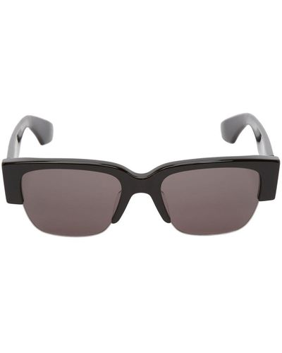 Alexander McQueen Alexander Mc Queen Eyewear Logo-print Square-frame Sunglasses - Brown