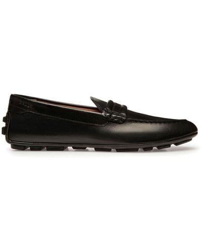 Bally Kerbs Leather Driving Loafers - Black