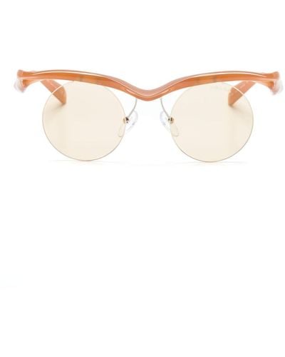 Prada Morph Round-frame Sunglasses - Natural