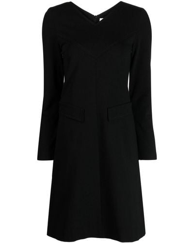 Jane Sky Mini-jurk Met V-hals - Zwart