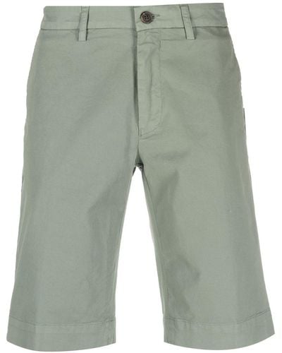 Canali Stretch-cotton Chino Shorts - Green