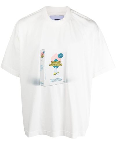 Bonsai Logo-print Cotton T-shirt - White