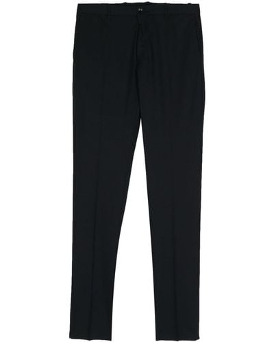 Incotex Mid-rise Tailored Trousers - Black