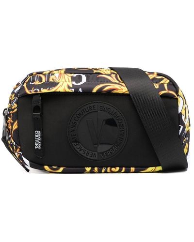 Versace Jeans Couture Waist Bag With Logo - Black