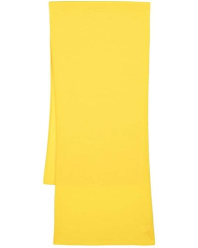 Colombo Ribbed-knit Cashmere Scarf - Yellow