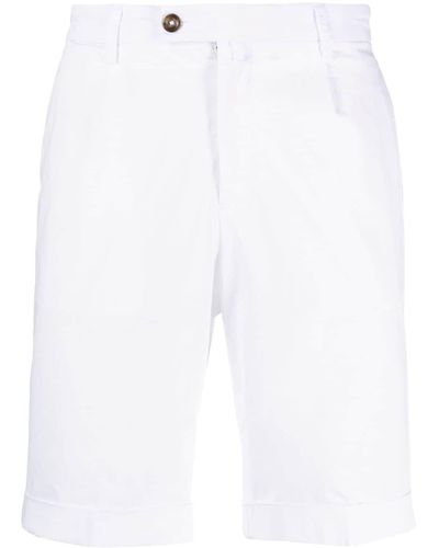 Briglia 1949 Straight-leg Cotton Chino Shorts - White