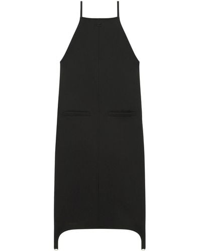 Courreges Square-neck Midi Dress - Black