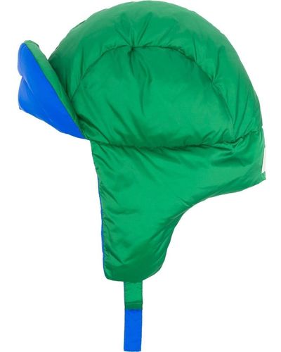 Yves Salomon Reversible Padded Side-flap Hat - Green