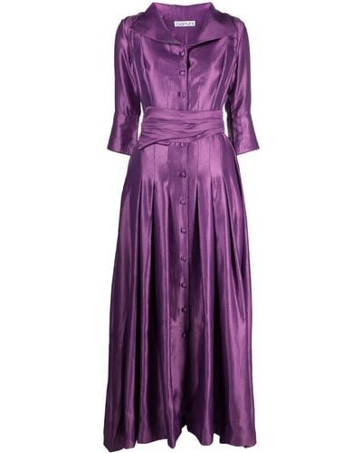 Baruni Divine Pleated Maxi Dress - Purple