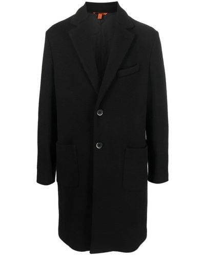 Barena Notched-collar Single-breasted Coat - Black
