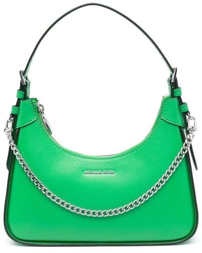 Michael Kors Wilma Leather Shoulder Bag - Green