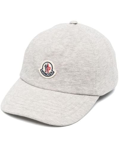 Moncler Cappello da baseball con applicazione - Bianco