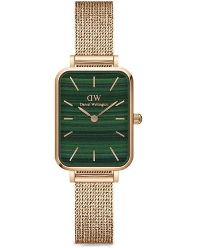 Daniel Wellington Quadro Pressed Melrose 26mm ブレスレット ギフトセット - グリーン