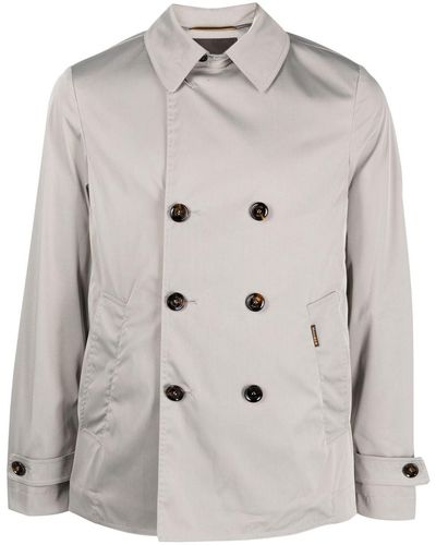 Moorer Double-breasted Jacket - Natural