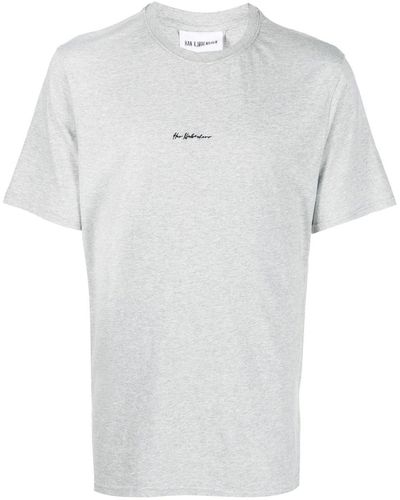 Han Kjobenhavn Camiseta con logo estampado - Blanco