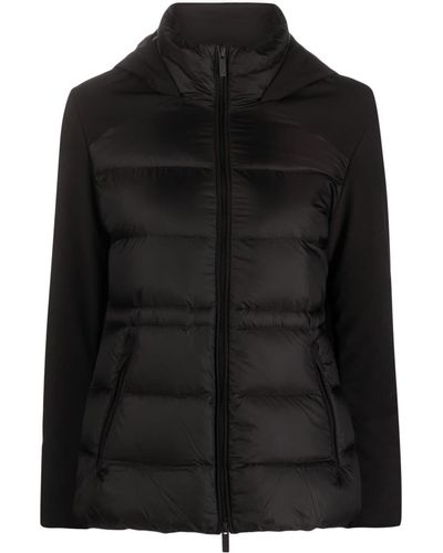 Woolrich Lightweight Hooded Puffer Jacket - Black