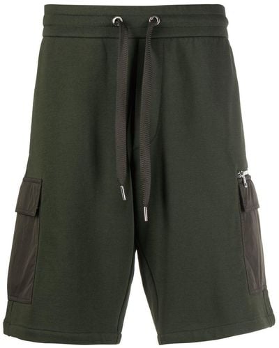 Moncler Logo-patch Track Shorts - Green