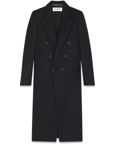 Saint Laurent Double-breasted Trench Coat - Black
