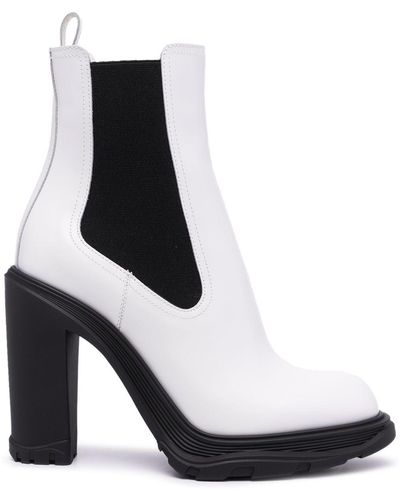 Alexander McQueen High-heeled Boots - White