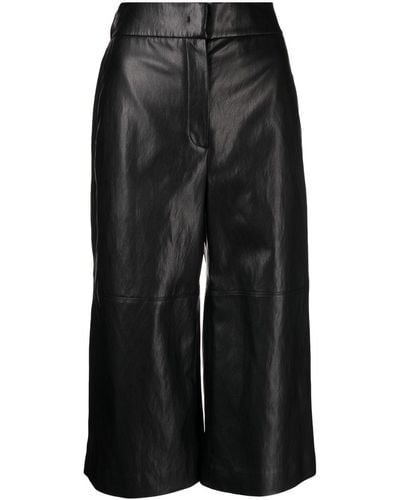 Goen.J High Waist Cropped Pants - Black