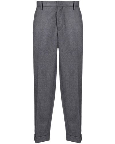 Kolor Tapered Cropped Trousers - Grey