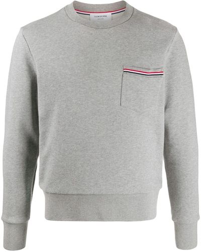 Thom Browne Sweater Met Zak - Grijs