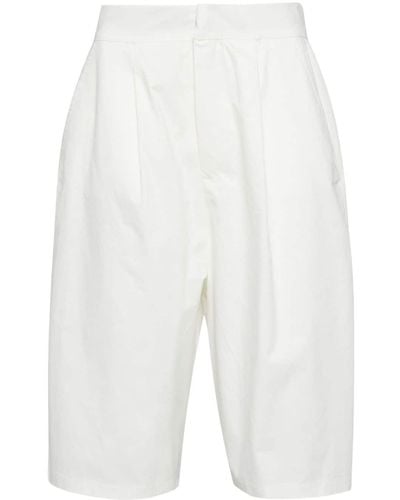 Thom Krom Pleat-detail tailored shorts - Weiß