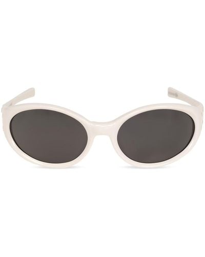Maison Margiela X Gentle Monster ergonomische MM104 Sonnenbrille - Weiß