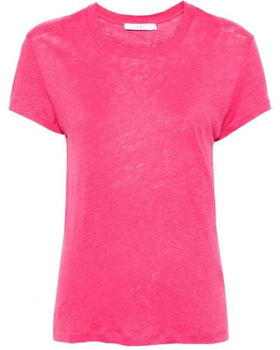 IRO Third Linen T-shirt - Pink