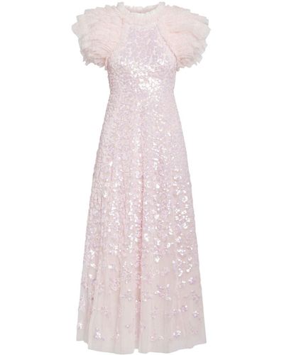 Needle & Thread Maxi-jurk Met Pailletten - Roze