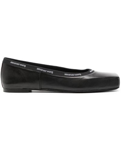 Alexander Wang Zapatos planos de piel 10mm - Negro
