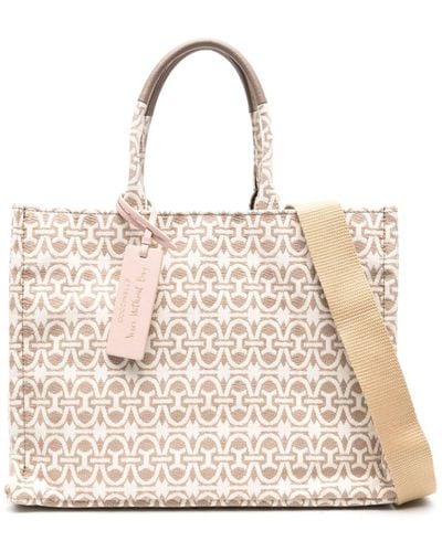 Coccinelle Medium Never Without Tote Bag - Natural