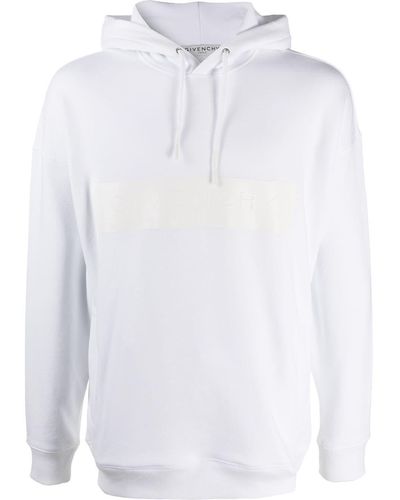 Givenchy Logo-embossed Cotton Hoodie - White