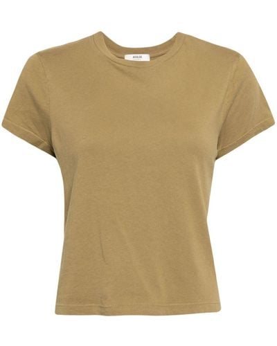 Agolde Adine T-Shirt aus Bio-Baumwolle - Natur