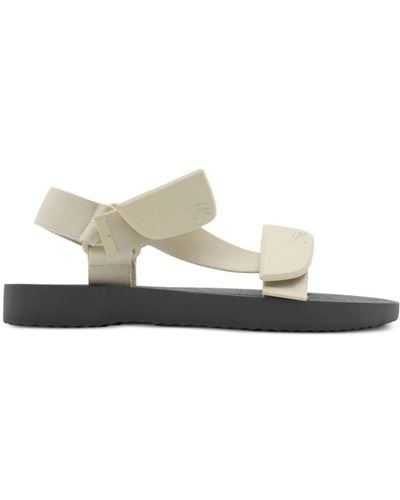 Burberry Trek Touch-strap Sandals - White