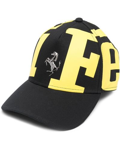 Ferrari Logo-print Baseball Cap - Black